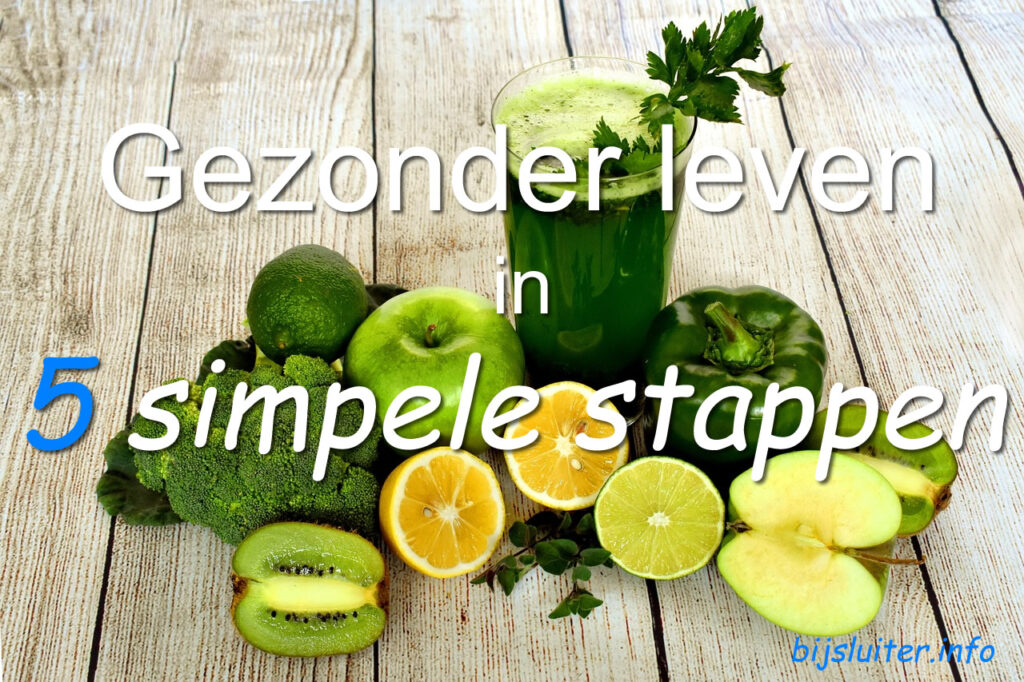 Gezonder Leven In 5 Stappen - Bijsluiter.info